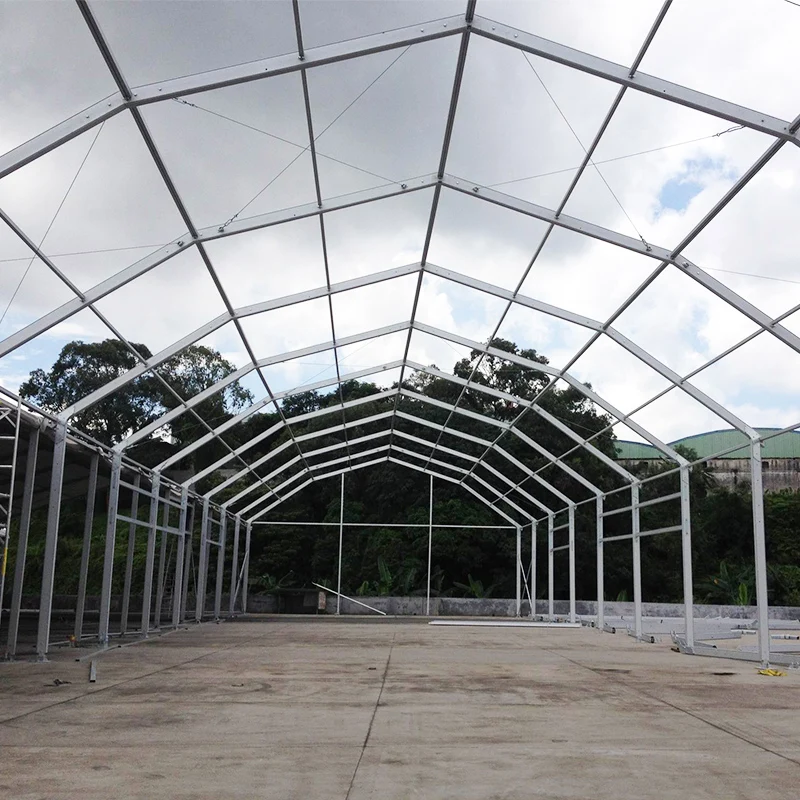 COSCO Outdoor Aluminum Frame Wedding Glass Marquee Tent House Glass Wall and Door Polygon Roof Event Tent