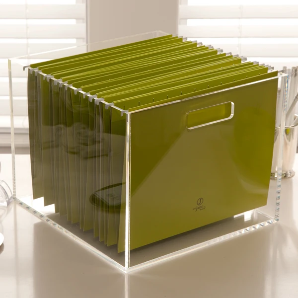 Custom Clear Acrylic Desk File Organizer