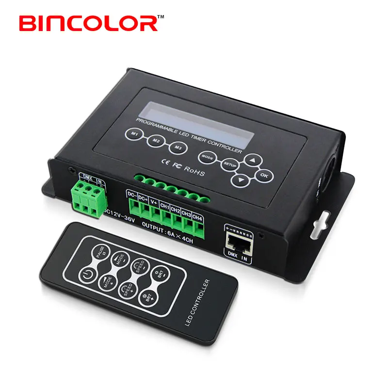 BC-300 Wholesale time programmable RGB RGBW led running light controller