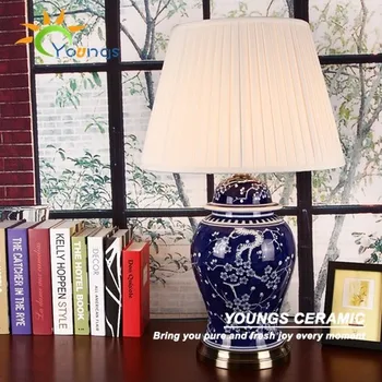 blue and white porcelain table lamps