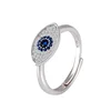 Wholesale mixed in stock design turkish blue eye ring 925 sterling silver jewelry