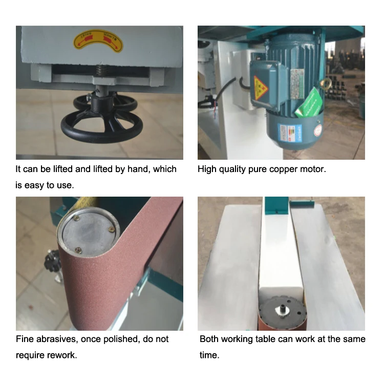 Woodworking Curved Surface Belt Sander Machine Vertical Edge Sanding