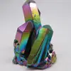 Wholesale Top Quality Colour Quartz Crystal Electroplating Cluster For Decoration
