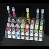 clear acrylic square base 21 holes acrylic pipe vaporizer display shelf