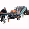 Firewood processing plant mounted to skid steer loader/firewood processing plant