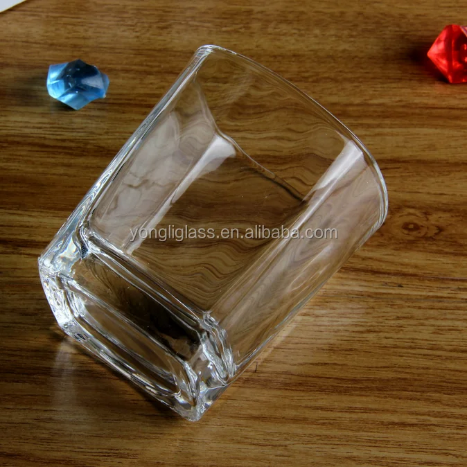 Guangzhou 6oz shot glass, customized glass cup, square glass of bartool on sale