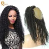 Shenlong 100% Unprocessed Virgin Indian Hair Kinky Curly Indian Remy Hair Lace Frontal 360 Curly Closure