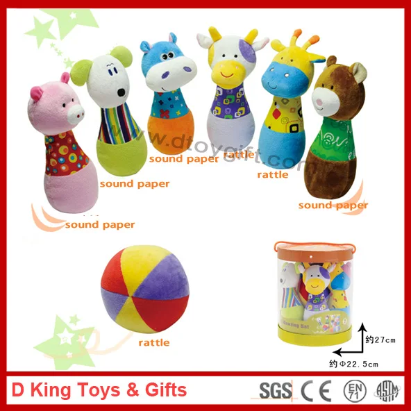 stuffed animal bowling set