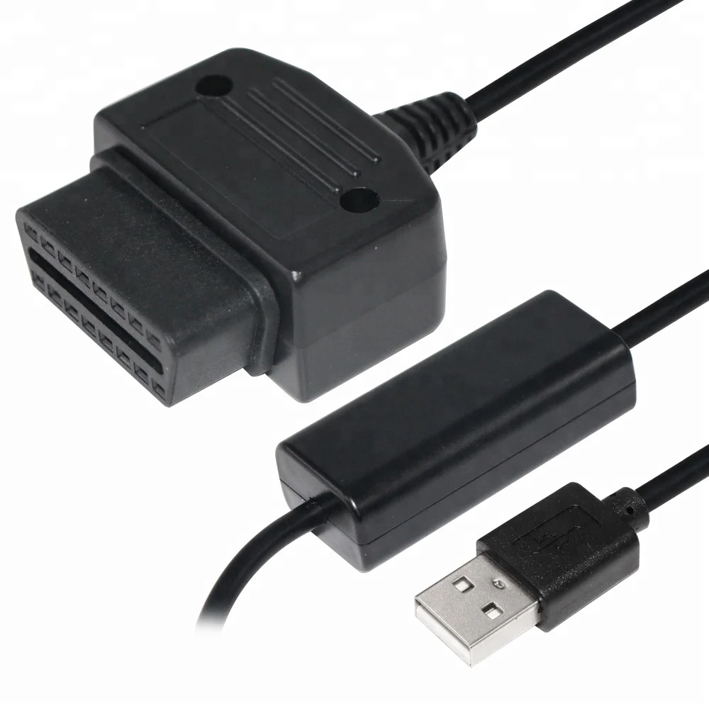 3ft 12v24v Car System Cable Dc Car Charging Connector Obdii Db15 Obd2