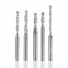 3.175mm 2 Flute spiral tapered ball nose end mill module gear CNC tungsten cnc carbide milling cutter route tool