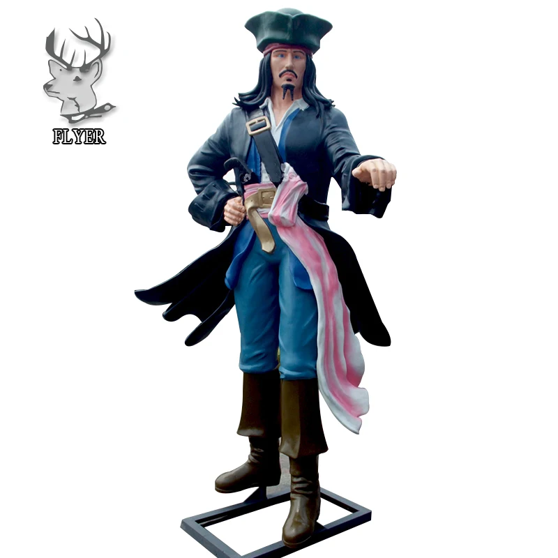 resin pirate statue