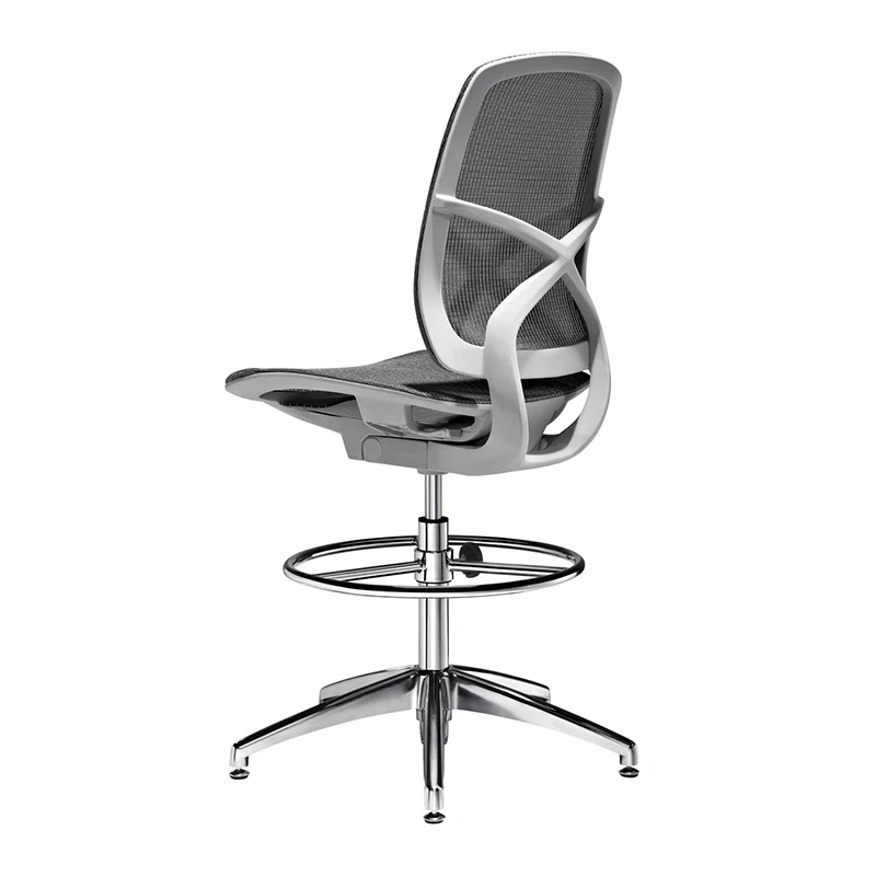 Height Adjustable Mesh Back Office High Bar Stool Chair Without Wheels For Office And Home Buy
