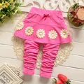 2016 baby Sun Flower pants Girls Panties skirt Korean children s clothing B015