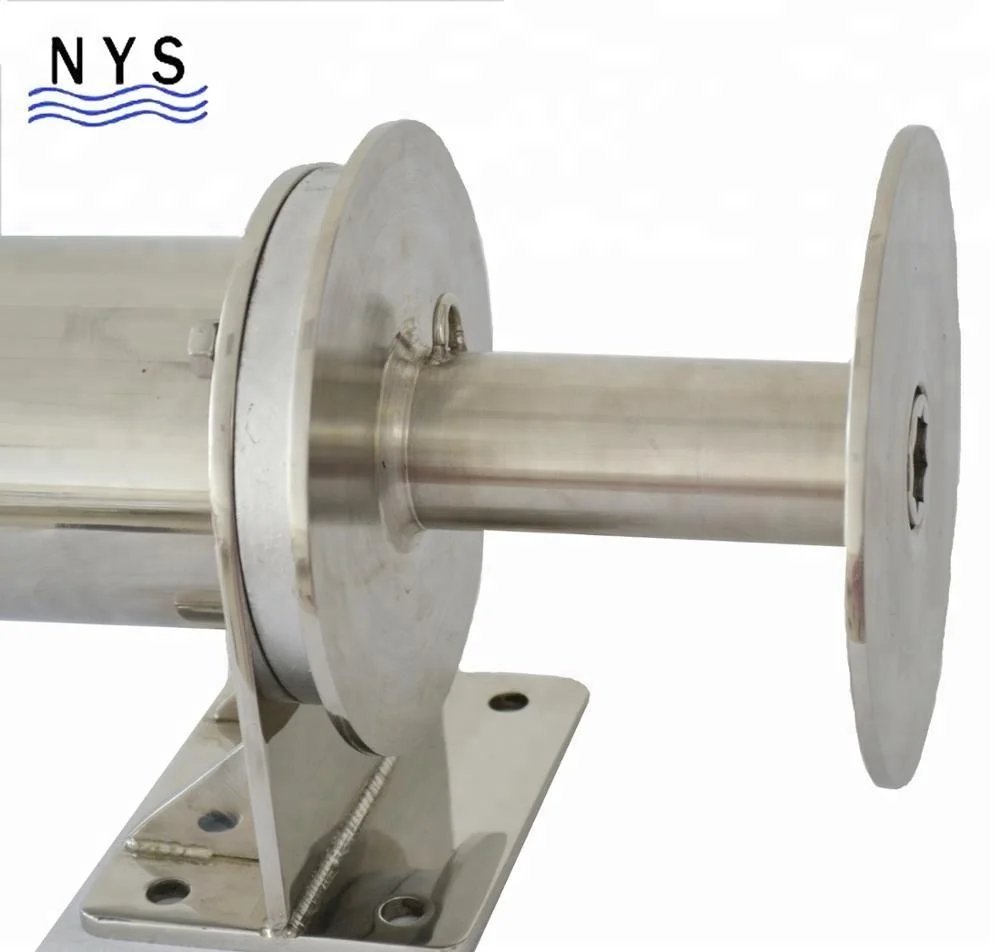 Stainless Steel Drum Winch Capstan Winch With Stainless Steel Cover