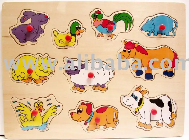 animal wooden puzzles