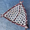 Natural Bamboo Bread Basket Storage Display Trays Triangle Fruit Basket