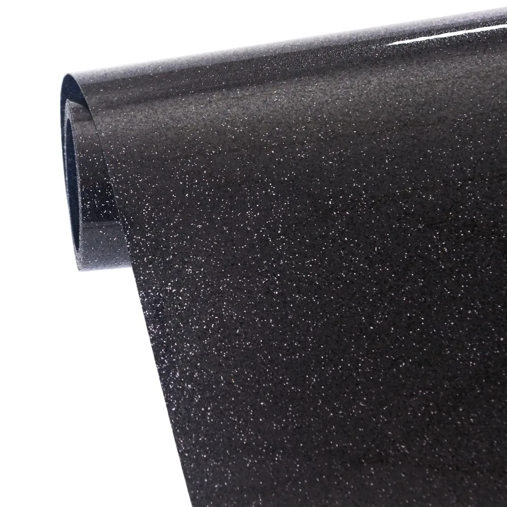 闪光黑色热转印乙烯基卷铁 htv 膜 - buy 闪光黑色乙烯基薄膜,闪光热