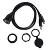 Car Dashboard Flush Mount USB 2.0 Extension Panel Cable with Install Tools