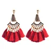 YWMT 2019 Fashion Wholesale Hollow Fan Shape 18 K Gold Muti-Layers Cute Tassel Cupid Earring For Women
