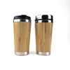 450ML/15oz bamboo tumbler Coffee travel tumbler ,coffee mug wholesale wooden mug bamboo travel insulated coffee mug