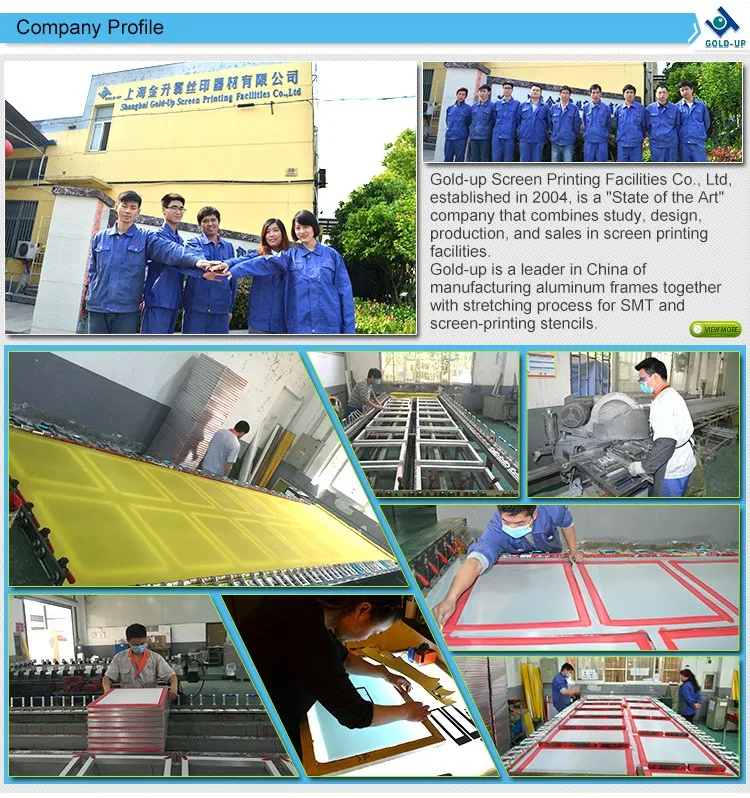 silk screen printing frame  - Kunshan Gold-Up Screen Printing