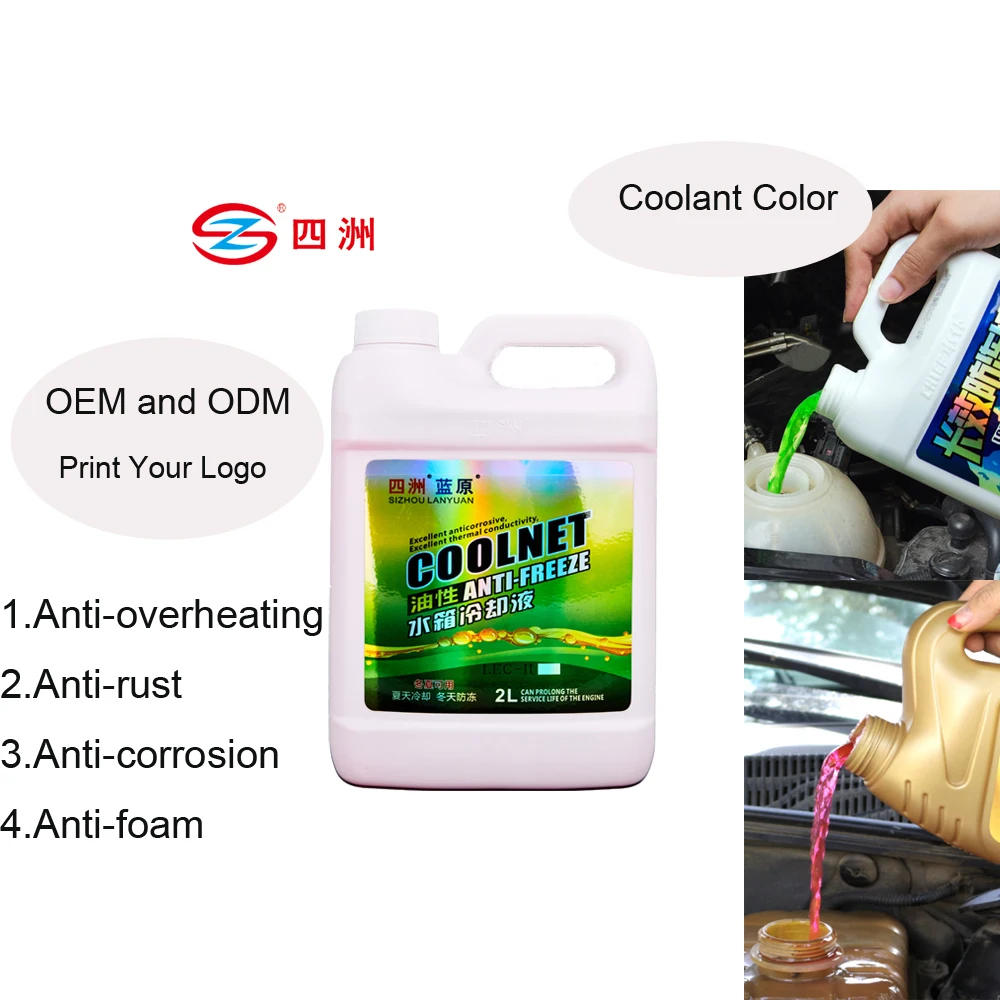 Antirust Coolant Fluid Radiator Coolant MSDS for Cooling Radiator Guangzhou Sizhou Auto Care