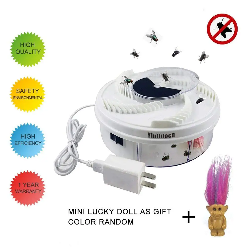 Buy Teepao Electric Fly Trap Device, USB Powered Gnat Trap Indoor, Safe
