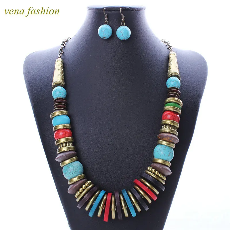 color stone pendant beautiful silver jewelry set