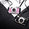 Camera Shape Bling Mobile Phone Protection Shell With Lanyard