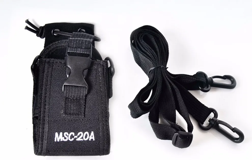 Portable walkie talkie leather case MSC-20A two way radio case for BAOFENG/ZASTONE/HYT walkie talkie nylon case