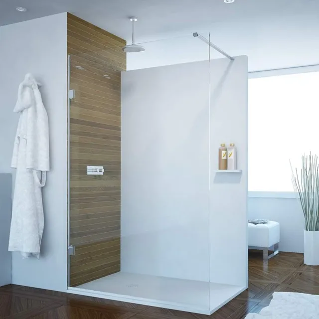 Frameless Tempered Half Glass Door Shower Room Cubicles Enclosure Sri