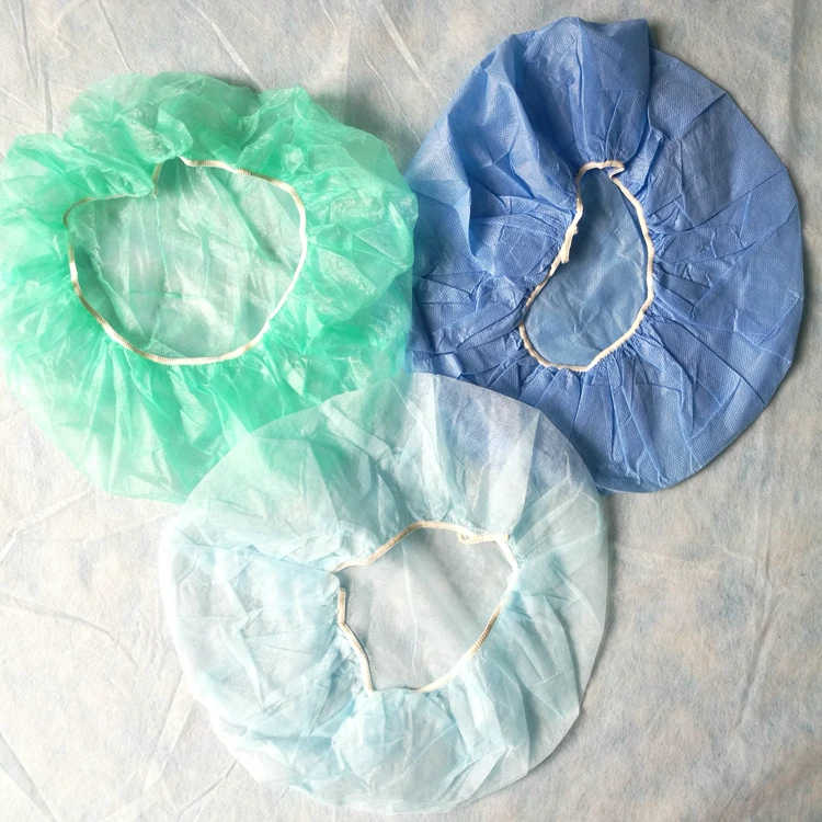 Round Nonwoven Wholesale Medical Disposable White Esd Bouffant