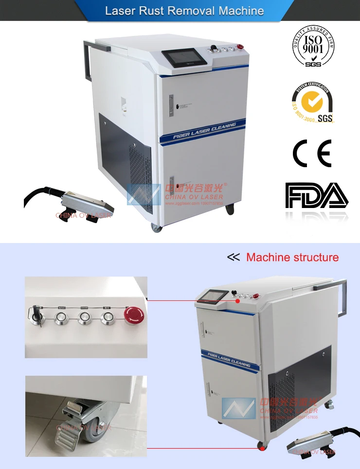 china laser rust removal machine