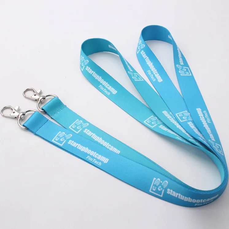 Polyester Sublimation Printing Customized Lanyard Two Clips - Buy ...