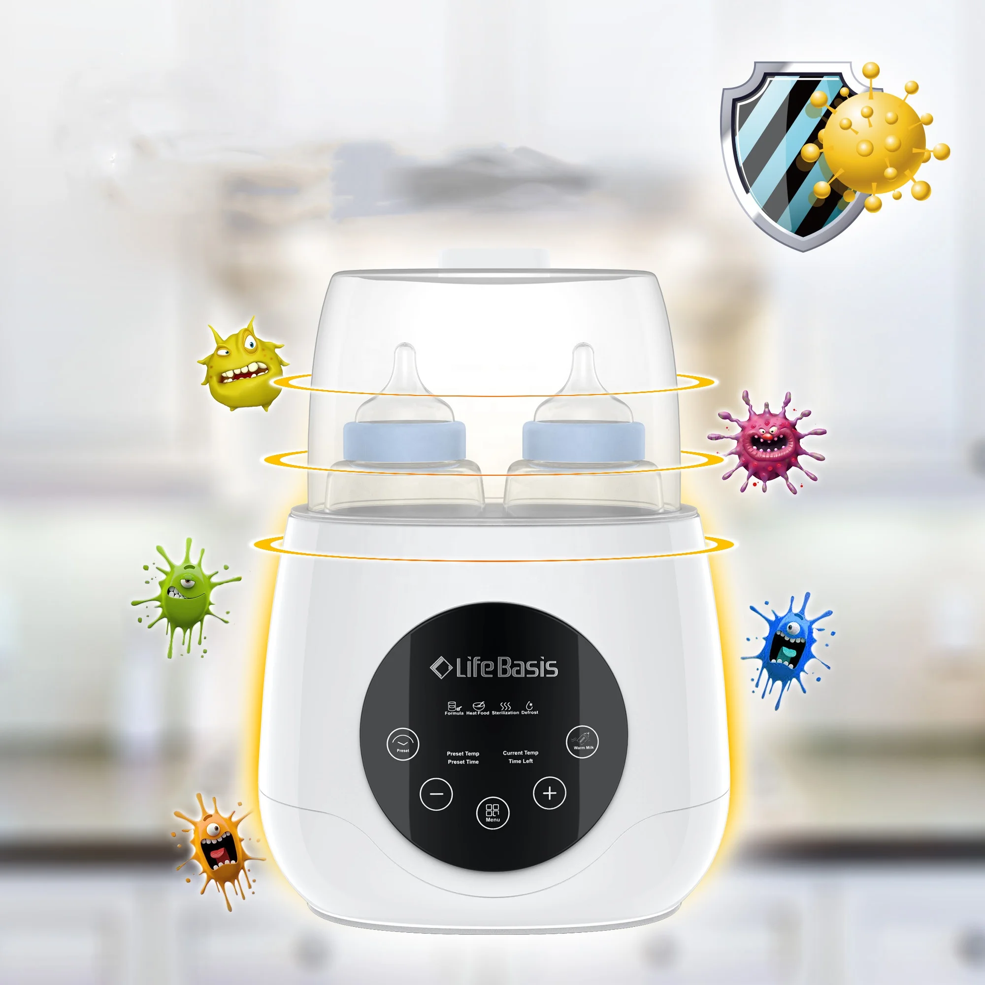 Wholesale electric baby feeding bottle warmer and sterilizer