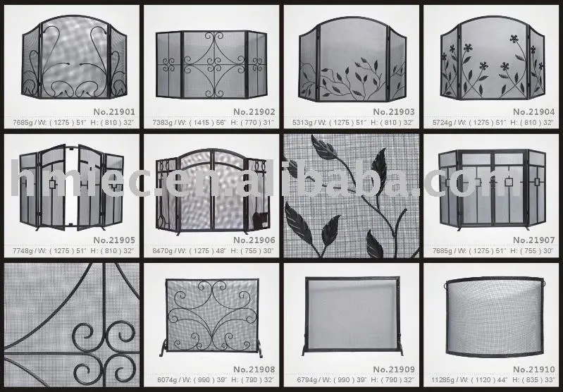 China Wrought Iron Fireplace Screen China Wrought Iron Fireplace