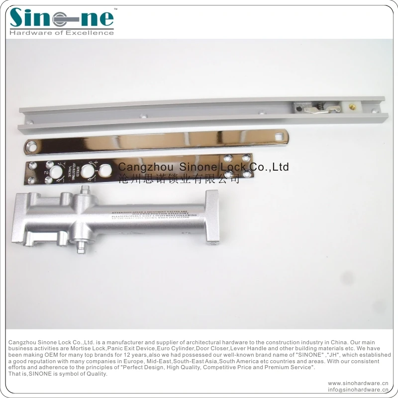 Hospital Clean Room Overhead Door Closer Fire Rated En1154 Hydraulic