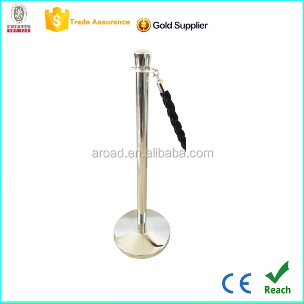 High Quality Stainless Steel Post Crowd Control Rope Stanchions