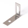 Stainless steel double cap floating shelf brackets