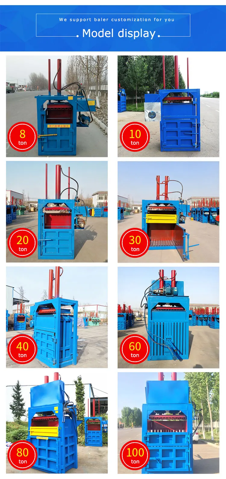 Hydraulic Metal Scrap Compactor Baler Machine For Scrap Aluminum
