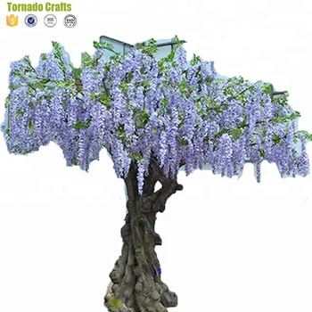 China Favtory With Blue Color Artificial Wisteria Flower Artificial Wisteria Tree Buy Wedding Table Candelabra Centerpiececrystal Tree Centerpieces