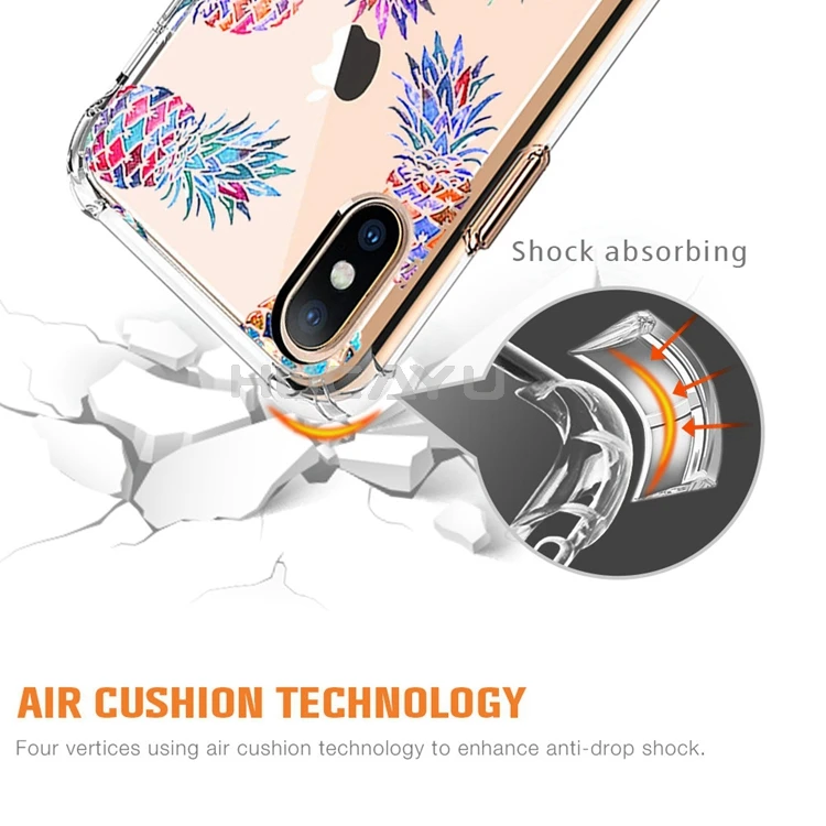 Custom Made Shockproof Clear Rubber Phone Cases Dropshipping For Iphone