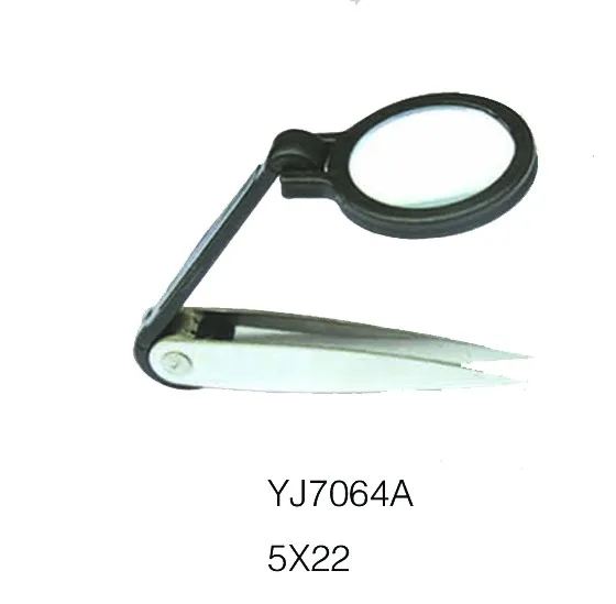 10x Tweezer Magnifier With Led Light Folding Loupe (yj7064aled) Buy