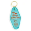 Plastic Label Promotional Rhombus Shape Hotel Key Tag