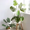 Indoor Decorative Real Touch Tropical Green Plants Artificial Banana Palm Eucalyptus Monsteras Leaves for Sale