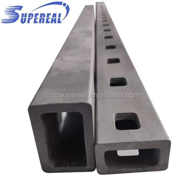 Reaction bonded silicon carbide beam as kiln furniture for sanitary ware