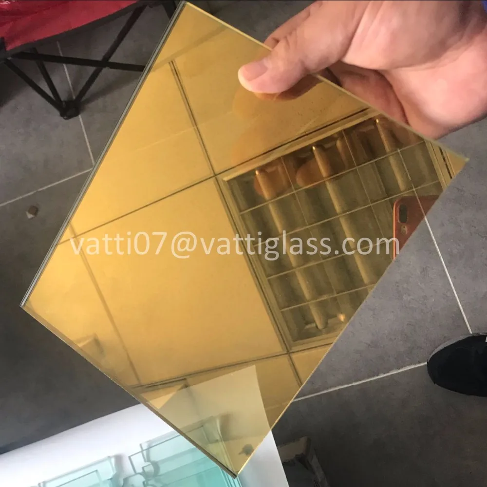 5mm 8mm Silver Reflective Glass Gold Reflective Glass For Door Window