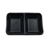 Good Quality Black Plastic Melamine Two-compartment Sauce Plate With Low Price