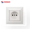 Songri Brand White Color 16A 250V French Type Wall Socket