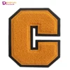 Wholesale Design chenille letter Custom 3D Embroidery Letters Numbers Logo Embroidered Chenille Patches for Garment